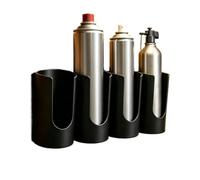 Générique Porte-Bombes aérosol Rack Mural 4 Cases à aérosol | Convient aux diamètres jusqu'à 60 mm Garage, atelier, camping-car, local à outils, magasin, maison, abri de