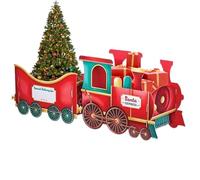 Générique Porte-Bonbons Train de Noël - Décorations de Noël Thème Pain d'Épice - Décoration Intérieure,Pour Bureau Chambre Salle De Classe Voyage Cheminée Anniversaire Appartement Action De