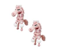 Générique Porte-Bonheur Année du Cheval - Cadeau de Nouvel an, Cheval Gardien 2026, Symbole de Courage, d'équilibre et d'avenir, à accrocher à Un Sac à Dos, Un Sac à Main ou Un Sac. (2Pcs 03#)