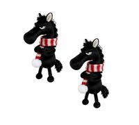 Générique Porte-Bonheur Année du Cheval - Cadeau de Nouvel an, Cheval Gardien 2026, Symbole de Courage, d'équilibre et d'avenir, à accrocher à Un Sac à Dos, Un Sac à Main ou Un Sac. (2Pcs 02#)