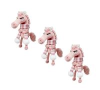 Générique Porte-Bonheur Année du Cheval - Cadeau de Nouvel an, Cheval Gardien 2026, Symbole de Courage, d'équilibre et d'avenir, à accrocher à Un Sac à Dos, Un Sac à Main ou Un Sac. (3Pcs 03#)