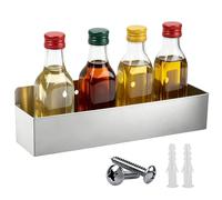 Générique Porte-Bouteilles en Montage Mural en Acier ydable Robuste | Porte-sirop range-bouteilles Sauce, canette de bière, boissons, eau, cocktail, pour cuisine, salon, restaurant, S