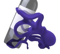 Générique Porte-Bouteilles Rangement Design Pieuvre pour Bouteilles De Vin | Sculpture Décorative Bureau, Organisateur de Stockage Présentoir, Figurine de Collection pour Cuisine et Bar Violet