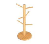 Générique Porte Bretzel Bois - Porte Saucisson Avec 6 Branches - Hauteur 34 Cm Support Pour Saucisses, Bâtonnets De Pain, Donuts Et Bretzels Pour Les Hôtels