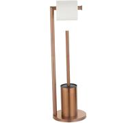 Générique Porte-Brosse De Toilette sur Pied, Porte-Papier Toilette en Acier Inoxydable, Accessoires De Salle De Bain Modernes Et Simples, Conception Dinstallation Cachée (Rose Gold)