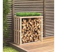 Générique Porte-bûches d’extérieur 108x52x106 cm Bois Massif de pin,Sacs & paniers à bûches,10.34KG-822626