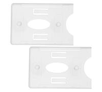 Générique Porte Carte 2 Pièces en Plastique Pare Brise à Ventouse | Support Transparent, Installation Facile, Usage sur Pare-brise et Autoroutes, Stable, Résistant à Déformation