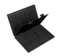 Générique Porte-Carte Portable en Alliage d ' Aluminium, Design élégant, Coque Rigide pour Petits Objets, Facile à Transporter, étui résistant à la