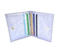 Générique Porte-Cartes en Cuir irisé Asha - Made in Italy - 6 emplacements - Compact et élégant - Plusieurs Coloris (Lavande)