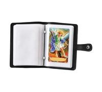 Générique Porte-cartes en cuir véritable avec image sainte catholique