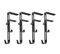 Générique Porte-Chaussette et Guirlande pour Cheminée, Lot de 4 Supports à Guirlandes, Crochet Réglable pour Couronne Décoration Clôture Cheminée Arbre Balcon Terrasse Fenêtre Extérieur Noël