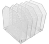 Générique Porte-classeur de bureau, organiseur vertical amovible à 7/5 compartiments, trieur de documents en métal robuste pour un gain place au bureau ou en lanc, 5 grilles)