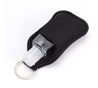 Générique Porte-clés 8 Flacons Rechargeables de 30ml en Néoprène Noir Léger, Housse Portable et Couvercle de Bouteille Vide pour Parfum ou Lotion
