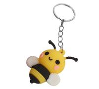 Générique Porte-clés Abeille Mignon en PVC et Métal, Idée Présent Polyvalente pour Paquet et Clés, Décoration Charmante pour Fêtes de Baptême et Présents