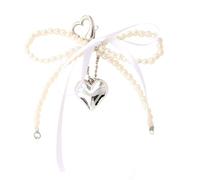 Générique Porte-clés avec nœuds sophistiqués, pendentif de en forme de cœur, accessoire de décoration pour à main et clés des créateurs de tendances, breloque en forme de cœur