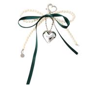 Générique Porte-clés avec nœuds sophistiqués, pendentif de en forme de cœur, accessoire de décoration pour à main et clés des créateurs de tendances, breloque en forme de cœur