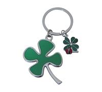 Générique Porte-clés, Bijou de Sac trèfle Vert à Quatre Feuilles Coccinelle, Porte-Chance.