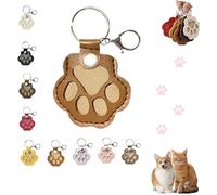 Générique Porte-clés collecteur de Poils de Chien Boîte de Rangement commémorative créative pour Animaux de Compagnie Joli Porte-clés commémoratif en Forme de Patte d'animal de Compagnie (B, 1 pc)