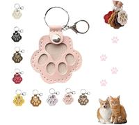 Générique Porte-clés collecteur de Poils de Chien Boîte de Rangement commémorative créative pour Animaux de Compagnie Joli Porte-clés commémoratif en Forme de Patte d'animal de Compagnie (E, 1 pc)