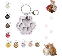 Générique Porte-clés collecteur de Poils de Chien Boîte de Rangement commémorative créative pour Animaux de Compagnie Joli Porte-clés commémoratif en Forme de Patte d'animal de Compagnie (F, 1 pc)