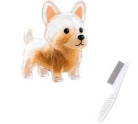 Générique Porte-clés collecteur de Poils de Chien, boîte de Rangement commémorative, Porte-clés Mignon et Transparent, Souvenir commémoratif de Poils d'animaux (C)