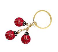 Générique Porte-clés Créatif en Alliage, Pendentif Sept Étoiles Insecte Rouge, Accessoire Léger pour Paquet et Clés de Voiture, Ornement Charmant Féminin, Présent Original pour Femmes