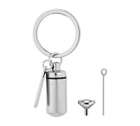Générique Porte-clés de crémation en Acier Inoxydable pour Femmes, Silver | Porte-clés d ' urne pour cendres, bijoux de crémation en acier inoxydable, pendentif souvenir commémoratif, breloque