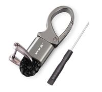 Générique Porte-clés de Moto en métal détachable en Cuir tissé à la Main, Accessoires compatibles avec Xmax 300 Xmax 400 Xmax 250 Xmax 125 2021 2022