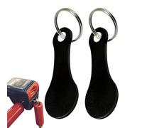 Générique Porte-clés De Panier D'achat - Pièce De Monnaie en D'aluminium De 2 Cm, Accessoire De Clés De Chariot en Métal Portable | Jetons De Chariots Réutilisables Et, pour Outil De Déve