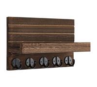 Générique Porte-clés d'entrée - Porte-clés muraux en Bois, Organisateur de tri de courrier Rustique Multi-Usage, Support d'organisateur de courrier, Porte-clés muraux avec étagère pour Couloir, Ferme