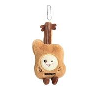 Générique Porte-clés en peluche de violon de dessin animé, jouet en peluche léger pour les amateurs de musique, décoration de, accessoires de sacs d ' ornement Violin Plush Keychain