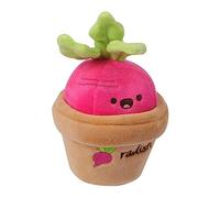 Générique Porte-clés en Peluche Radis en Peluche de en Pot de Porte clés de Carotte en Peluche Mignonne Jouet en Peluche drôle de légumes tirant des Cadeaux d'anniversaire en Peluche de Porte-c