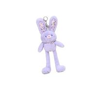 Générique Porte-clés Lapin en Peluche, Jouet Câlin avec Breloque Lapin, Rembourrage Doux et Figurine Animale pour Sacs et Sacs à Dos pour Filles et Femmes, Violet