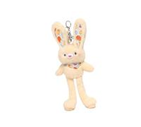 Générique Porte-clés Lapin en Peluche, Jouet Câlin avec Breloque Lapin, Rembourrage Doux et Figurine Animale pour Sacs et Sacs à Dos pour Filles et Femmes, Jaune