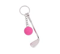 Générique Porte-clés Miniature en métal de Boule de Golf de Cadeau du Couple; Porte-clés décoratif accrochant Unique Pendentif de Voiture Porte-clés en métal Mini Golf Ball Keychain