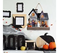 Générique Porte-clés mural,Enseigne de Fêtes avec Porte-Clefs - Déco Murale Maison Plate Suspendue pour Entrée Salon Chambre Café Vêtements Accessoires