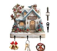 Générique Porte-Clés Mural, Enseigne de Fêtes avec Porte-Clefs, Déco Murale Maison Plate Suspendue pour Entrée Salon Chambre Café Vêtements Accessoires
