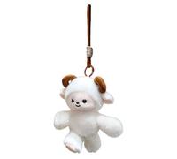 Générique Porte Clés Peluche - 18x17x7cm Pattes Mobiles Compagnon Interactif | Figurine Animale Suspendue | Mouton Coureur Charmant Décoration Sac Cartable Cabas Pochette