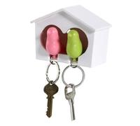 Générique Porte-Clés - Porte-Clés Maison d'oiseaux avec Sifflet Intégré - Crochet Romantique avec 2 Anneaux pour Séjour, Chambre, Appartement et Camping-Car - Idée Cadeau Nouvel Habitat