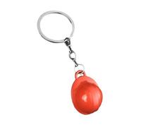 Générique Porte-clés pour casque de sécurité - Cadeaux de fête de construction - Porte-clés lampe de poche, petits casques de sécurité pour fête d'anniversaire sur le thème de la construction