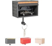 Générique Porte-clés pour Mur, Garage de Voiture avec Porte ouvrante, Mur de clés, entrée de Rack d'installation Facile, Petit Organisateur et passionné de Porte(Black)