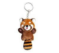 Générique Porte-clés raton laveur en peluche, Pendentif jouet en peluche animal, Pendentif décoratif mignon en peluche, brun, unisexe, 19x5 cm / 7,48x1,97 inches