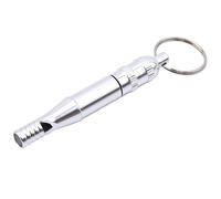 générique Porte-clés sifflet en Alliage d'aluminium pour la sécurité d'urgence Survie randonnée Camping Outil de Sport en Plein air, Argent Durable et pratiquePratique et ingénieux