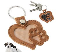 Générique Porte-Clés Souvenir Poils de Chien-Porte-clés en Cuir pour Sac,Accessoire de Sac à Main Sacoche Cartable pour Adultes Anniversaire Noël