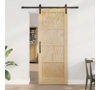 Générique Porte Coulissante avec Quincaillerie 78x202 cm Bois Massif Pin,Portes d'entrée,21.72KG-3333274