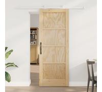 Générique Porte coulissante avec quincaillerie 78x202 cm en Bois Massif de pin,Portes d'entrée,21.49KG-3333386