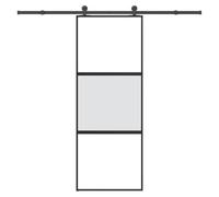 Générique Porte coulissante kit de quincaillerie trempé Verre Aluminium,Matériaux de Construction,Portes,Portes d'entrée-3332950