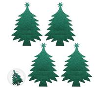 Générique Porte Couverts en Feutre De Noël, 4 Pièces Porte-Couverts pour Sapin De Noël, Sac À Couverts Noël Décorations, Porte Couvert De Noel, Sacs À Couverts pour Décorations De Table De Dîner