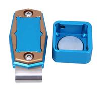 Générique Porte-craie De Billard - Porte-craie De Billard Magnétique En D'aluminium De 6,7 Cm | Conception Suspendue D'outil De Billards Fixe Antidérapant | Accessoire De Queue De Distribution Rapide