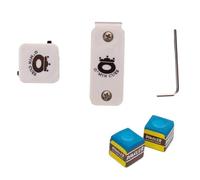 Générique Porte-Craie de - Étui à Craie magnétique Puissant, Support de Clip de Ceinture | Accessoires de Queue pour Joueurs de, Sac de Taille pour entraînement de Tournoi, Portable, Blanc, Noir